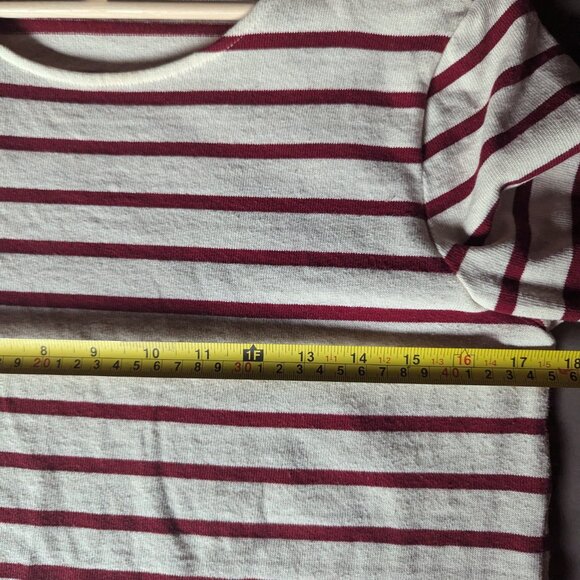 Sezane Red and White Striped Long Sleeve Tee - Picture 15 of 16